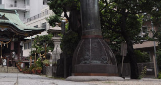 銅鳥居　台座部分